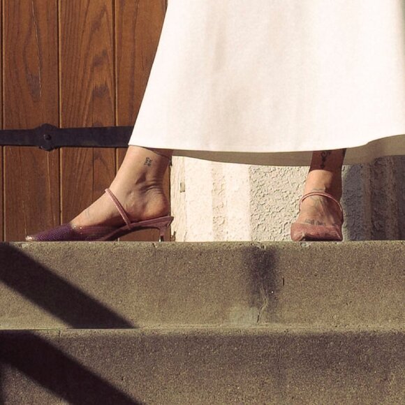 Anne Klein Pink Kitten Heels - Picture 10 of 12